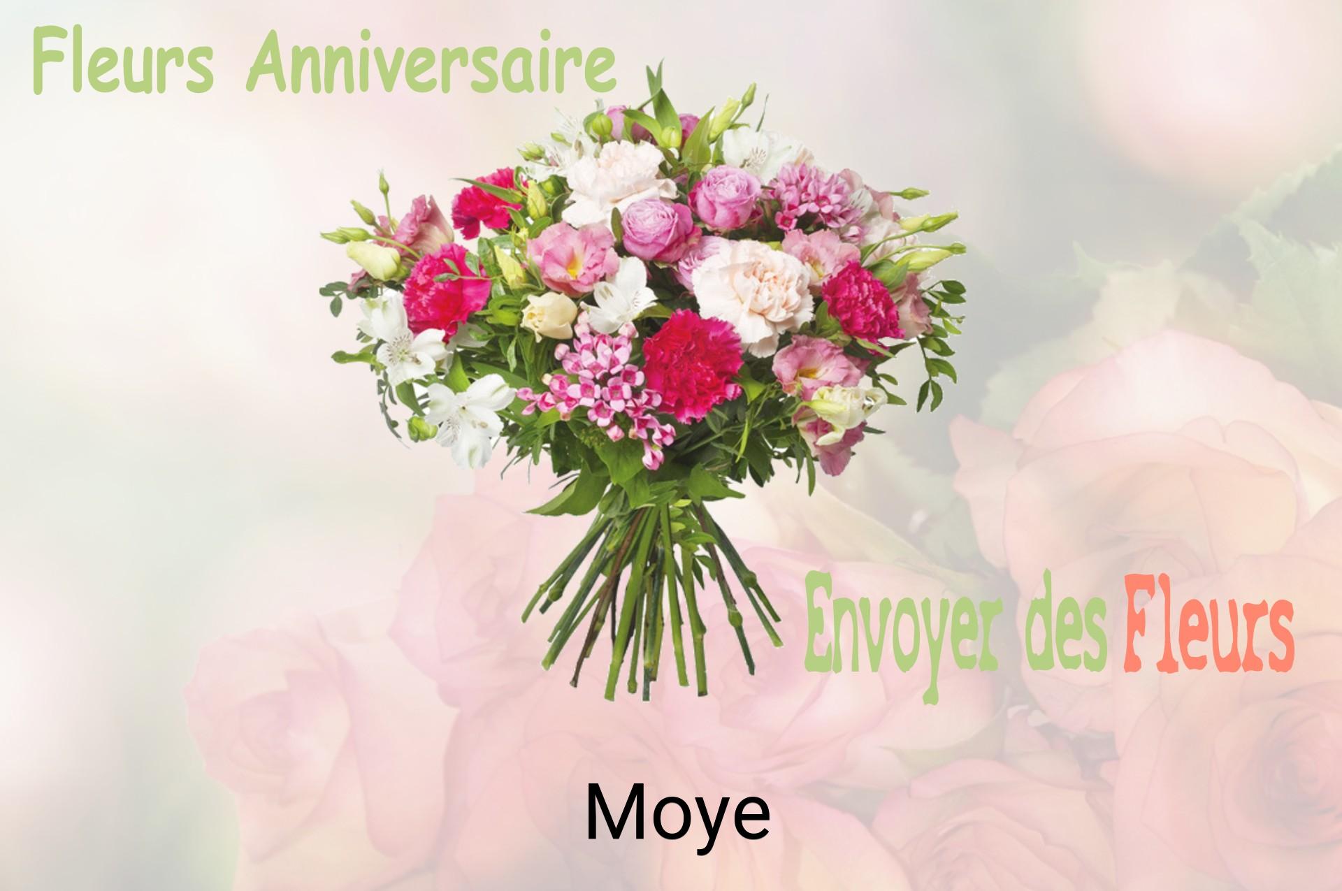 Bouquet de fleurs d’anniversaire livré à Moye